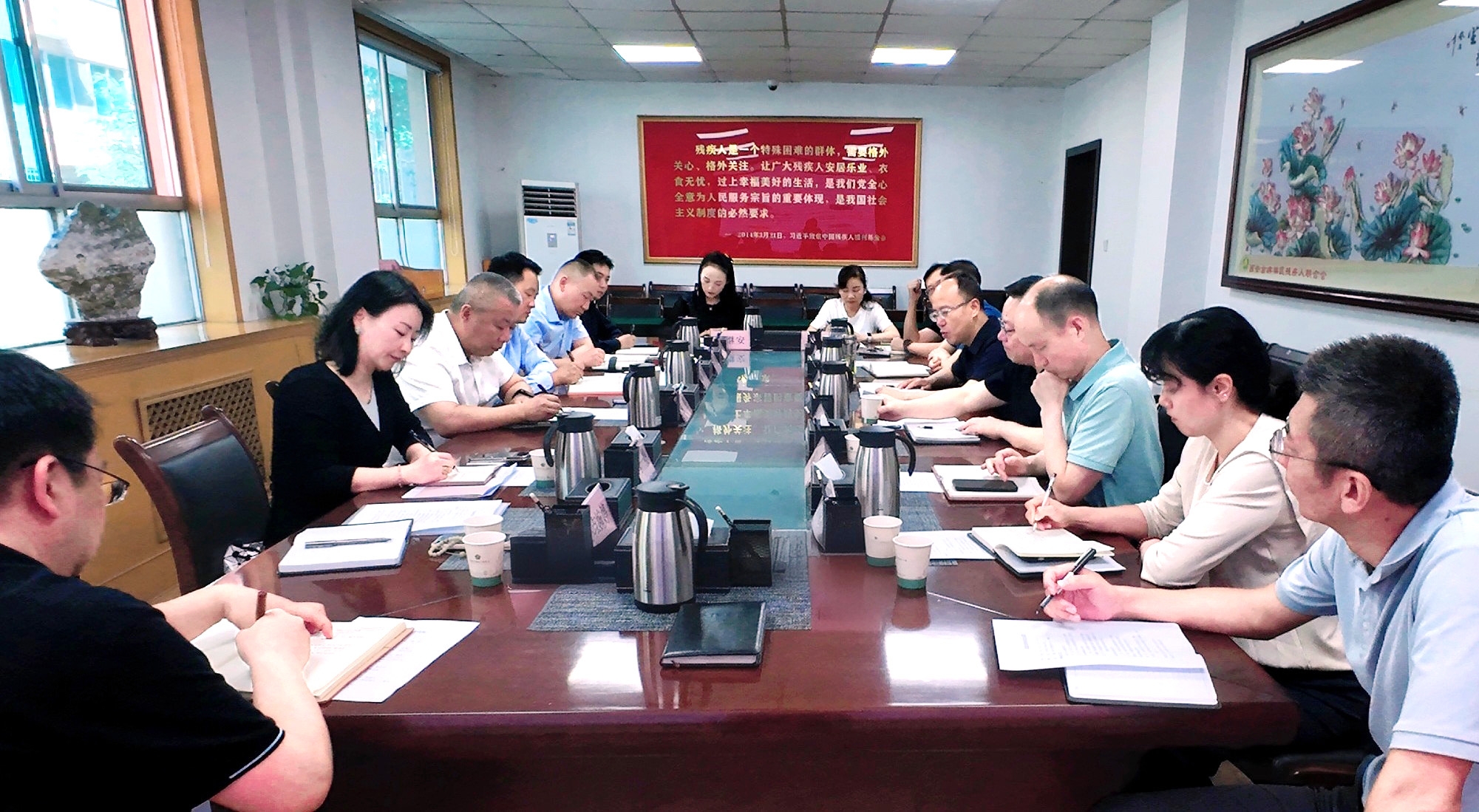 強(qiáng)盛一行赴西安市殘疾人聯(lián)合會(huì)開(kāi)展專題調(diào)研——共商殘疾人康復(fù)養(yǎng)老事業(yè)發(fā)展，探索科技助殘服務(wù)新模式